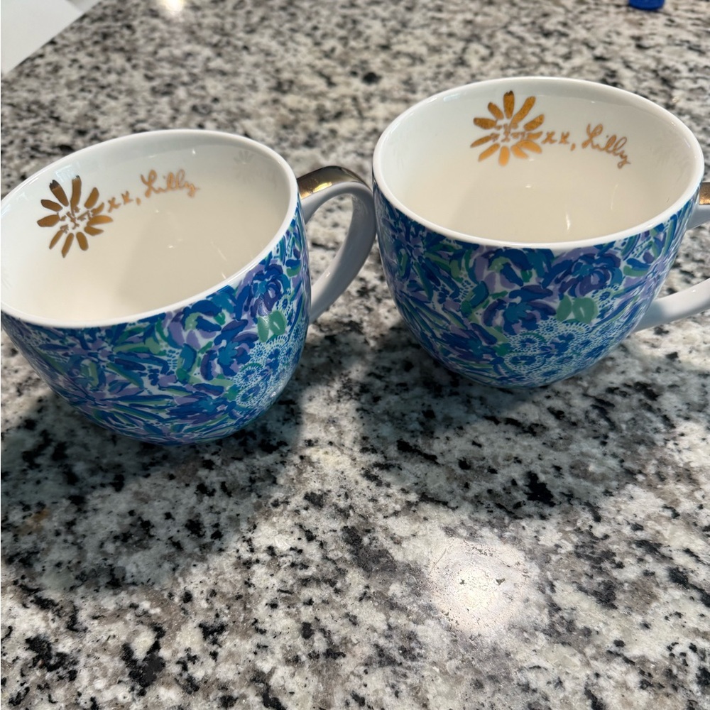 Lilly Pulitzer- Ceramic Mugs- Set of 2